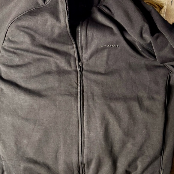 Nike x SKIMS Matte Tricot Oversized Track Jacket Obsidian Size Small NWOT - Picture 9 of 10